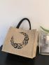 Graphic Pattern Shopper Bag