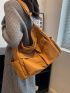 Minimalist Pocket Front Hobo Bag