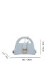 Mini Baguette Bag Metal Decor