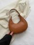 Snakeskin Embossed Hobo Bag
