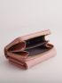 Heart Embroidered Quilted Small Wallet