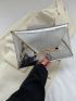 Crocodile Embossed Envelope Bag Metallic Funky