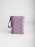 Heart Embroidered Quilted Small Wallet