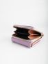 Heart Embroidered Quilted Small Wallet