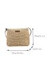 Patch Decor Straw Bag