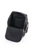 Black Flap Backpack Metal Decor Fashion Backpack