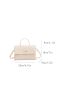 Litchi Embossed Flap Square Bag