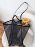 Minimalist Mesh Shopper Bag Large Beach Bag