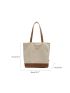 Two Tone Shopper Bag