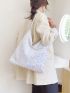 Sequin Decor Hobo Bag
