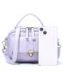 Mini Minimalist Push Lock Satchel Bag