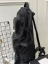 Men Release Buckle Design Functional Backpack