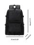 Men Release Buckle Design Functional Backpack