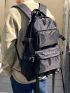 Men Release Buckle Design Functional Backpack