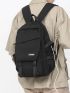 Men Letter Patch Decor Casual Daypack