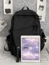 Men Letter Patch Decor Casual Daypack
