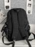 Men Letter Patch Decor Casual Daypack