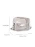 Mini Clear Crossbody Bag Adjustable-strap Square Bag With Purse