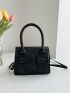 Mini Buckle Decor Flap Square Bag