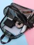 Heavy Duty Transparent Clear Purse Backpack See Through Clear Purse Bag For School, Concerts, Sports, Travel And Daily Use
