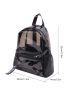Heavy Duty Transparent Clear Purse Backpack See Through Clear Purse Bag For School, Concerts, Sports, Travel And Daily Use