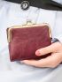 Pu Women Wallets Female Short Hasp Purses Portable Money Bag Large Capacity Card Holder
