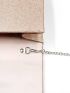 Glitter Pleated Detail Flap Square Bag