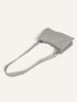 Heart Embossed Baguette Bag
