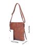 3pcs Bag Set Shoulder Crossbody Clutch Bag Brown