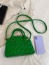 Quilted Double Handle Dome Bag