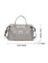 Patch Detail Duffel Bag