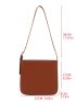 Letter Embossed Square Bag
