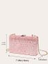 Mini Graphic Pattern Chain Square Bag