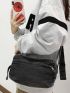 Minimalist Zip Front Square Bag