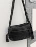 Minimalist Zip Front Square Bag