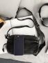 Minimalist Zip Front Square Bag