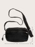 Minimalist Zip Front Square Bag
