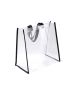 Clear Contrast Binding Shoulder Tote Bag