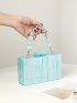 Mini Beaded Decor Chain Box Bag