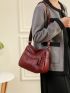 Minimalist Multi-zip Hobo Bag