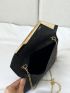 Glitter Envelope Bag Metal Decor Chain Strap