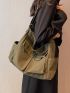 Multi-compartment Large Capacity Hobo Bag