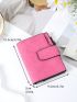 Neon Pink Contrast Binding Small Wallet