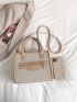 Fashionable Square Bag Zipper With Adjustable-strap PU For Travel