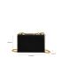 Quilted Flap Chain Square Bag