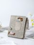 Cartoon Embroidered Small Wallet