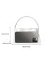 Top Handle Bag Genuine Leather Cute Women's Handbags Bow Tie Design Pearl Chain Crossbody Shoulder Bag Sweet 2023 New Purse