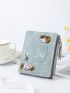 Cartoon Embroidered Small Wallet