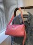Quilted Pattern Hobo Bag