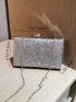 Mini Rhinestone Decor Box Bag
